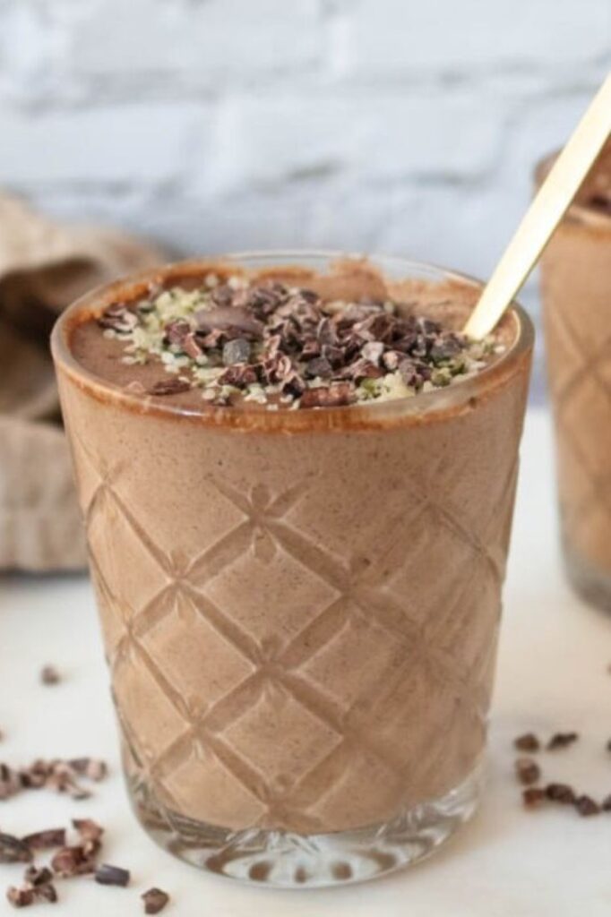 Diabetic-Friendly Peanut Butter Pudding in a cups.