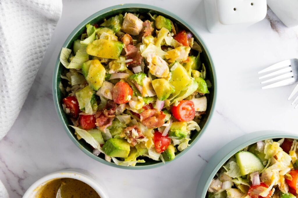 Chopped Chicken Salad in a bowl.