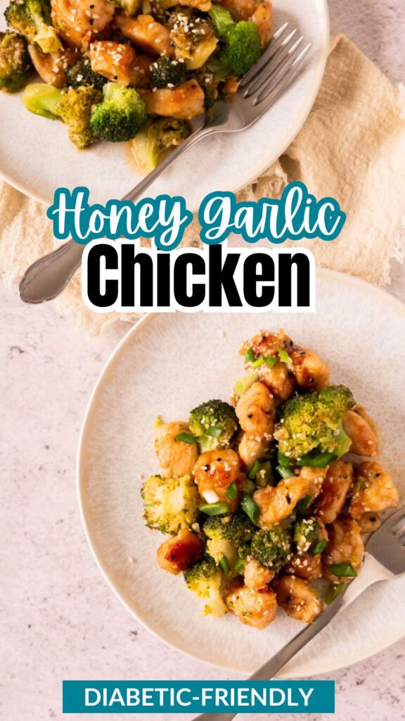 Honey Garlic Chicken Pinterest pin.