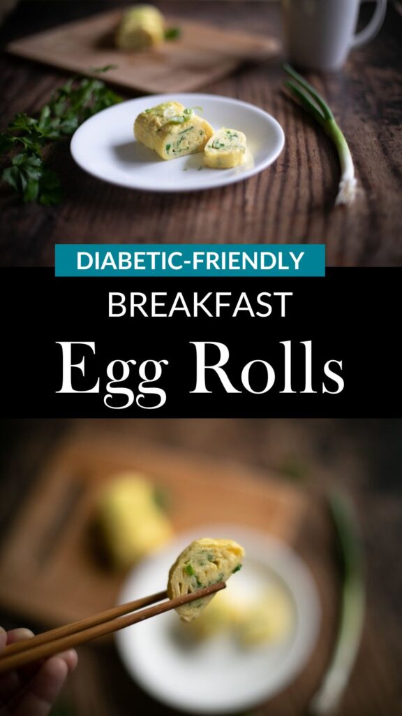 Breakfast Egg Rolls Pinterest pin.