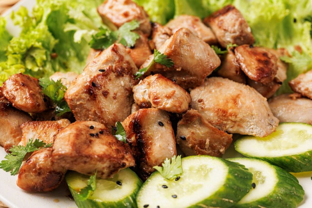 Lemongrass Chicken with veggies.