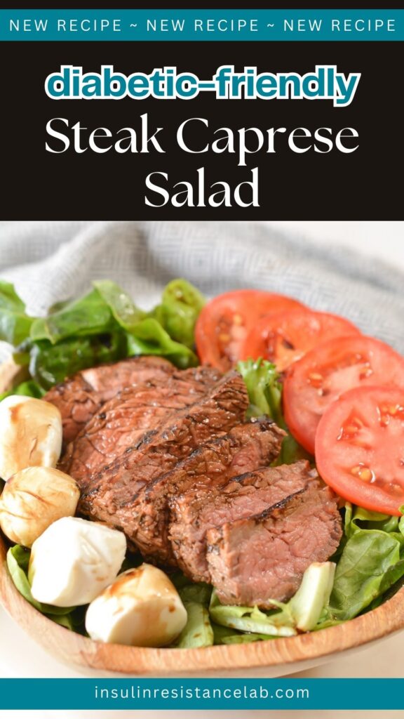 Steak Caprese Salad Pin.